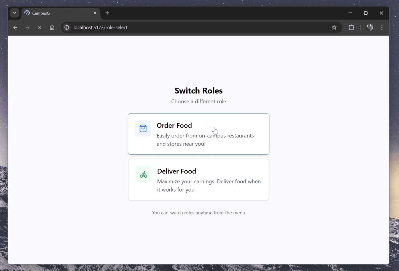 CampusG landing page & signin
