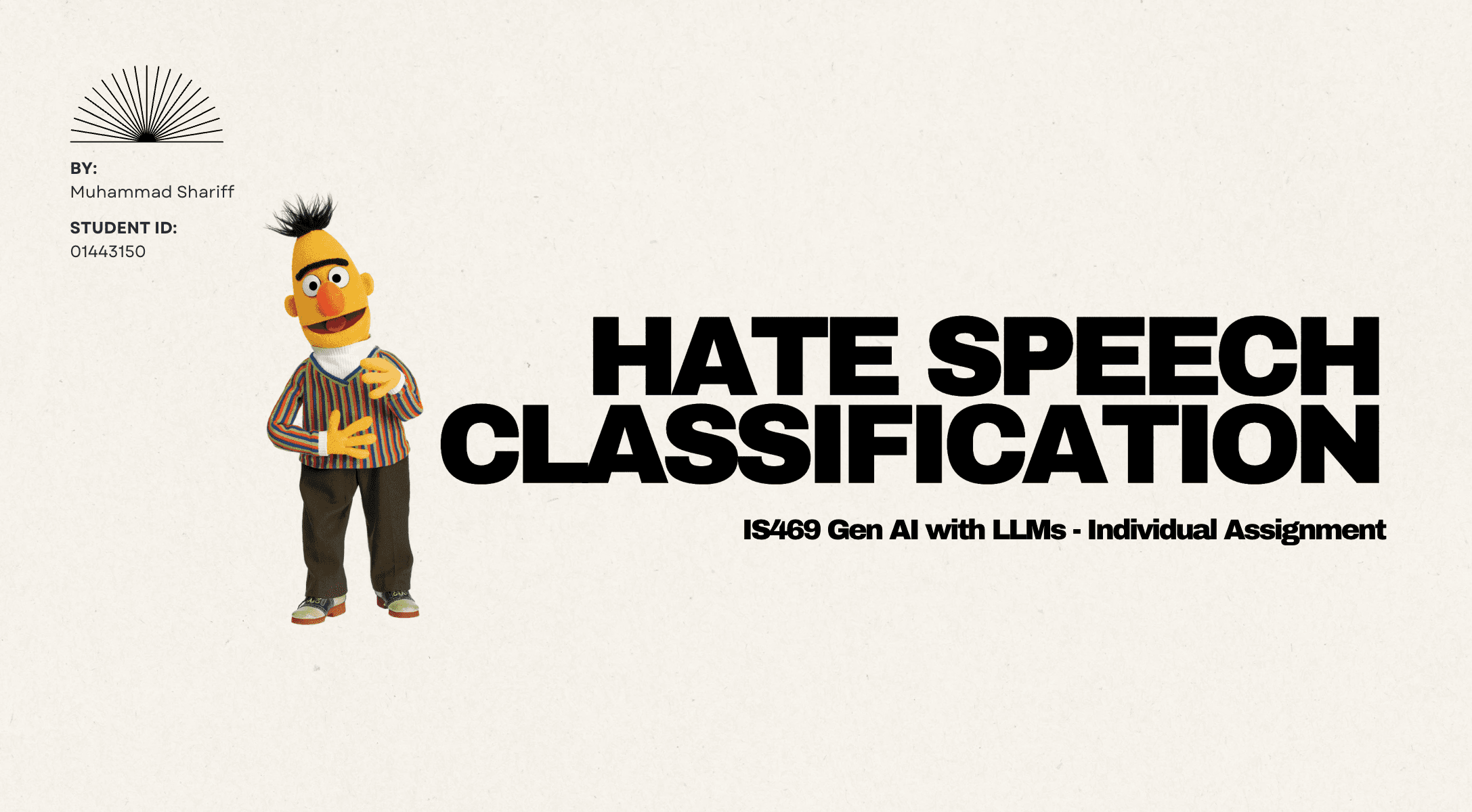 Hate Speech Classification with BERT